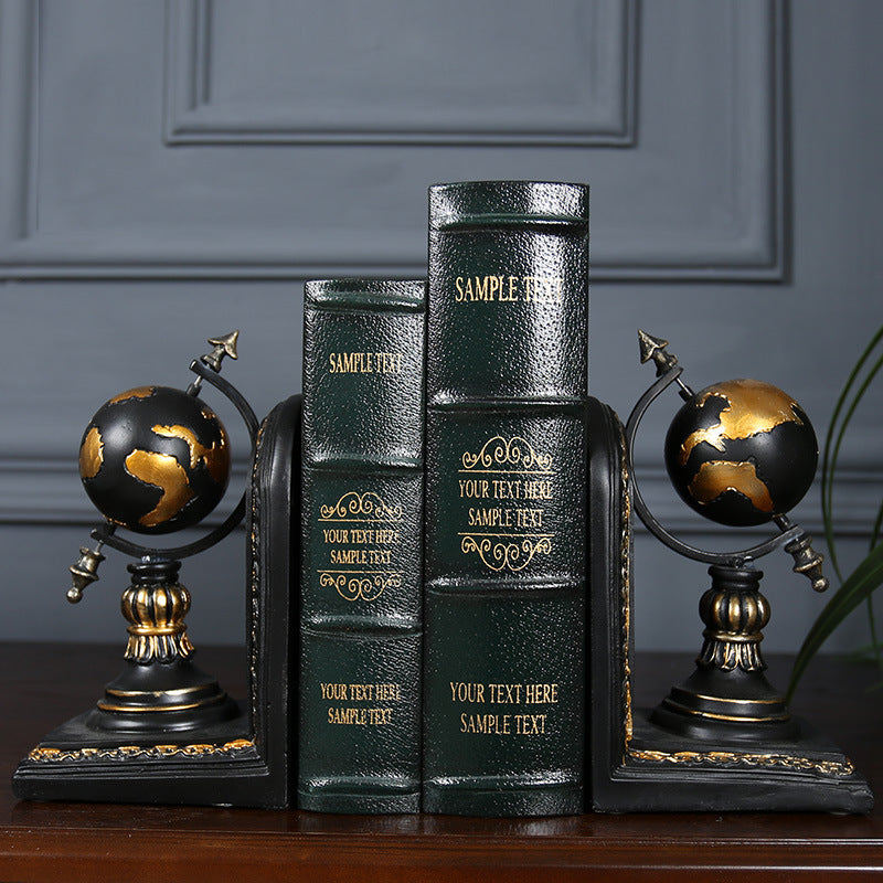 Rustic Global Bookends